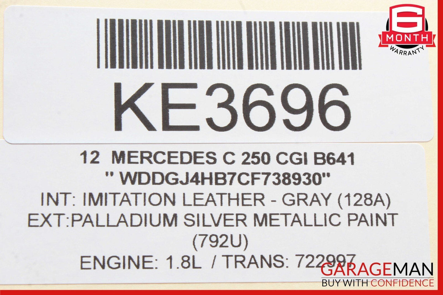 12-15 Mercedes W204 C250 SLK250 M271 1.8L Engine Throttle Body 2661410525 OEM
