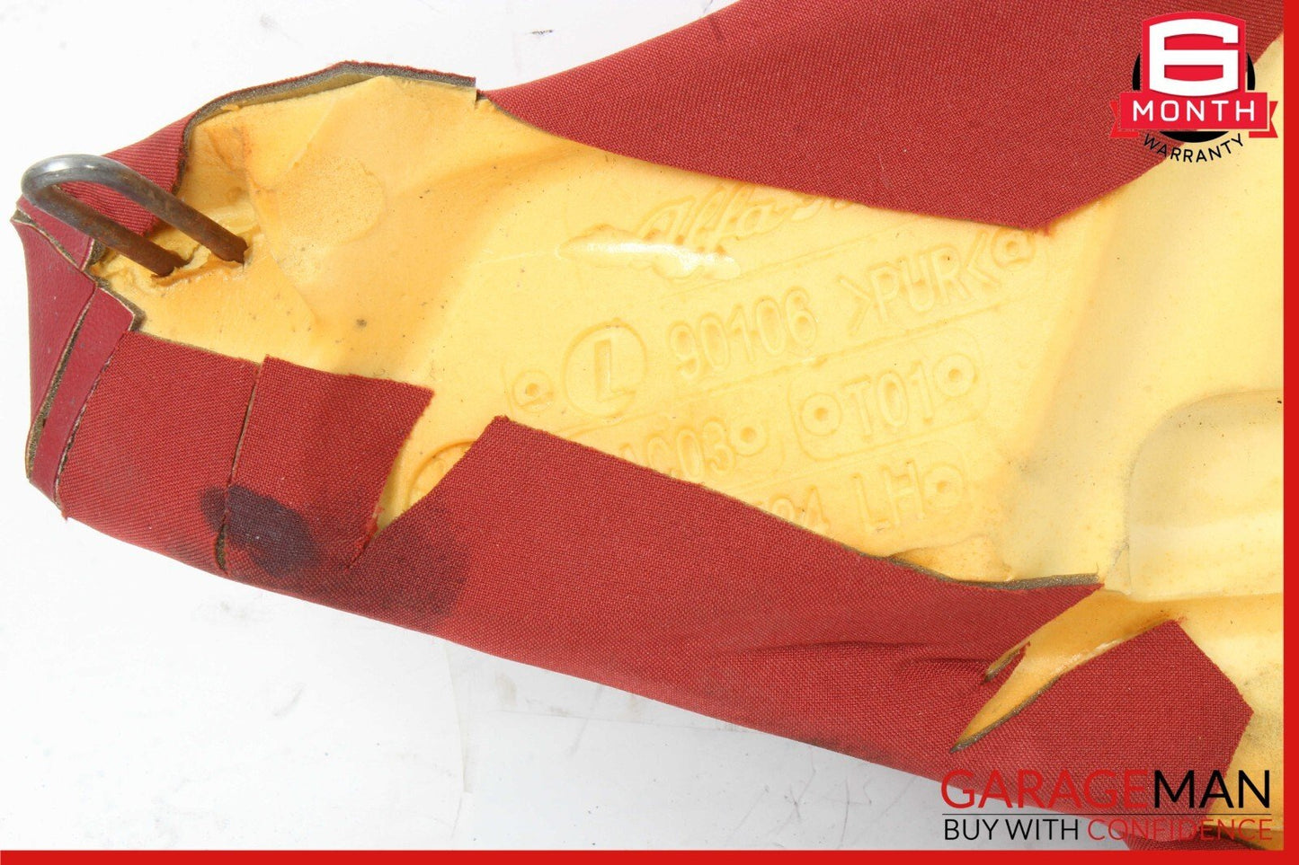 17-22 Alfa Romeo Giulia Rear Left Side Seat Bolster Cushion Red OEM