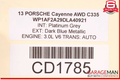 11-18 Porsche Cayenne 958 3.0L Front Engine Crossmember Mount Bracket OEM