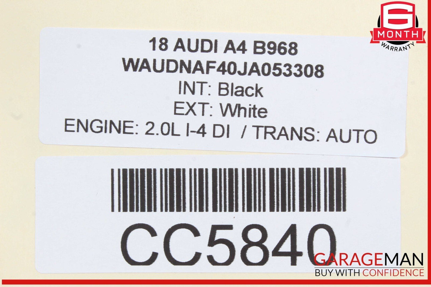 17-24 Audi A4 S4 S5 A5 Front Sub Frame Subframe Engine Crossmember OEM