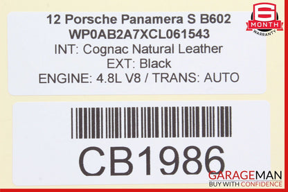 10-16 Porsche Panamera 970 Rear Left Side Exterior Door Handle Keyless Go Black