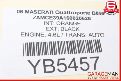 03-08 Maserati Quattroporte M139 Rear Center Seatbelt Seat Belt Retractor OEM