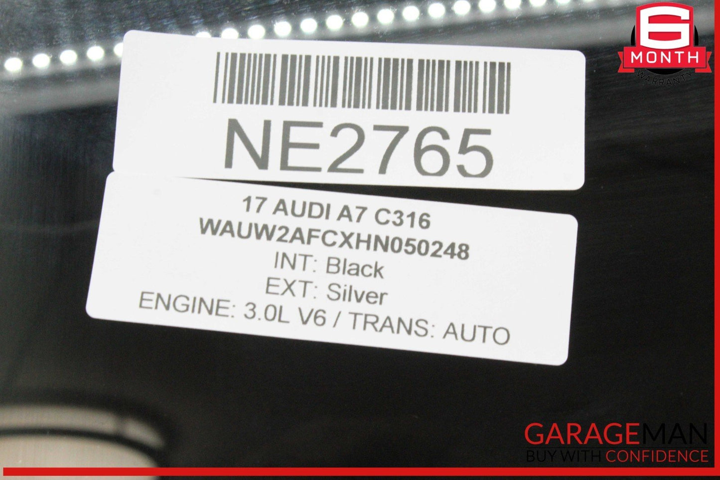 12-18 Audi A7 S7 RS7 Rear Left Driver Side Door Window Auto Glass OEM