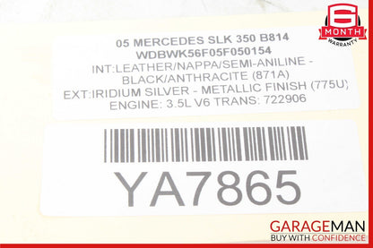 05-08 Mercedes R171 SLK350 Front Left Driver Side Mirror Door Rear View OEM