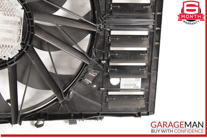 10-16 Porsche Panamera 970 Radiator Engine Electric Cooling Fan Shroud Assy OEM