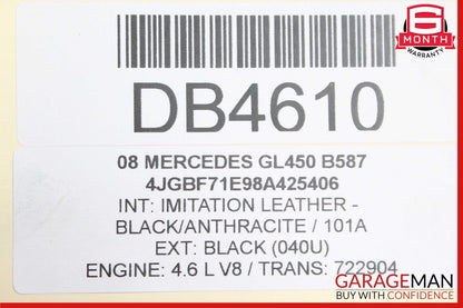 06-12 Mercedes GL450 ML550 Front Bumper Reinforcement Impact Crash Bracket Rebar