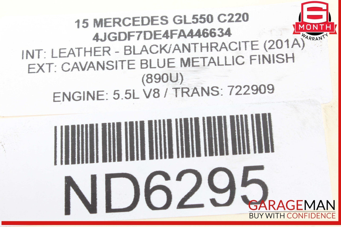 12-18 Mercedes X166 GL550 GL450 Front Right or Left Engine Timing Chain Plate
