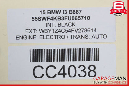 14-21 BMW i3 I01 Rear Bumper Reinforcement Impact Bar Rebar Beam OEM