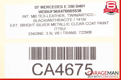 03-09 Mercedes W211 E500 E550 E63 Rear Left Door Window Regulator Motor Unit