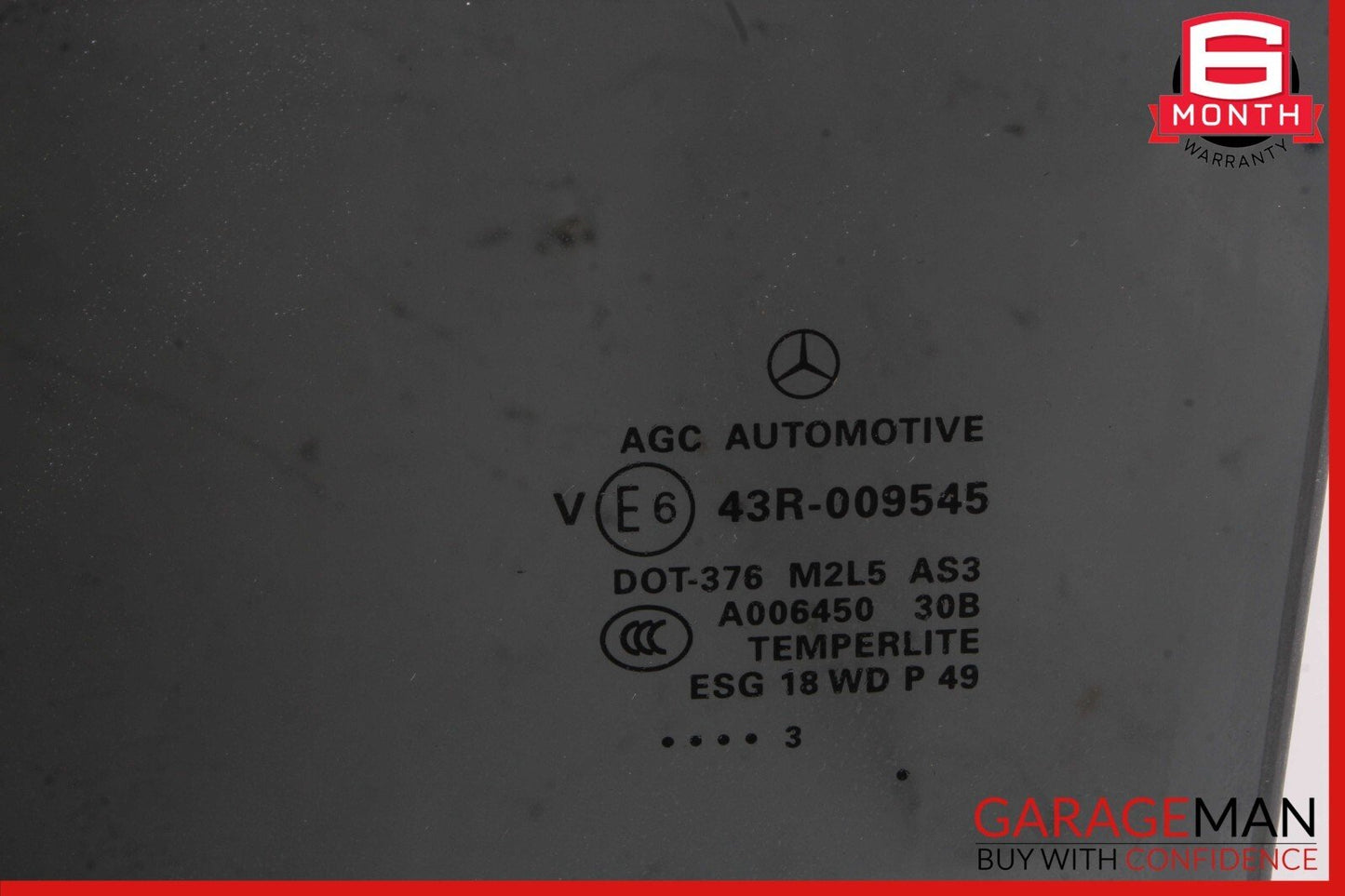 13-19 Mercedes X166 GL450 GLS550 Rear Left Side Door Window Glass Tinted OEM