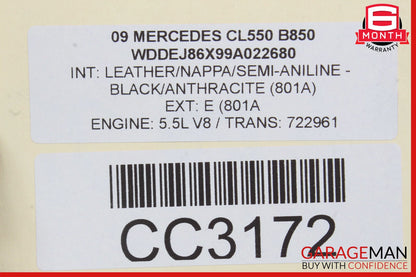 07-10 Mercedes W216 CL550 Front Reinforcement Bar Upper Radiator Support Clip