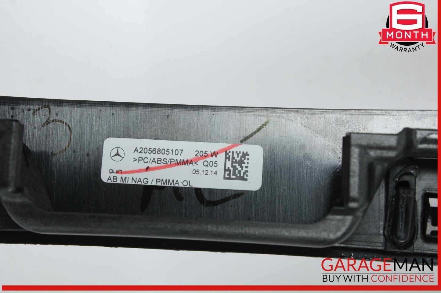15-18 Mercedes W205 C300 C350e C400 Center Console Trim Bezel w/ Air Vent OEM