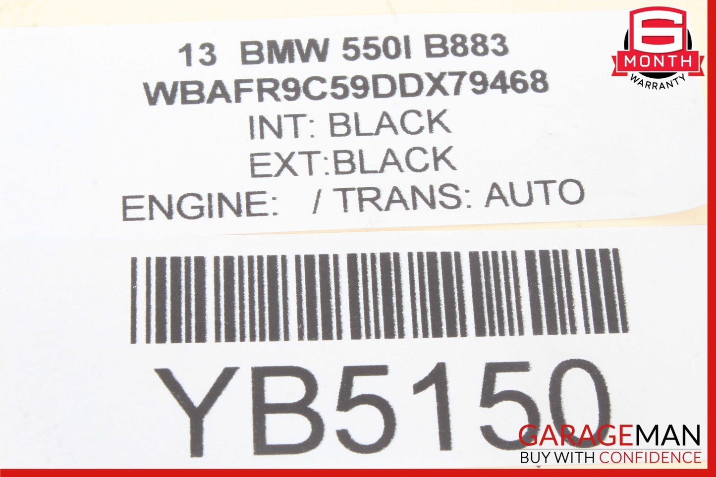 11-16 BMW 528i 535i 550i Front Left or Right Floor Subwoofer Harman Kardon