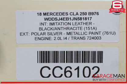 14-18 Mercedes W117 CLA250 2.0L Automatic Tranny Transmission Assembly OEM 68k