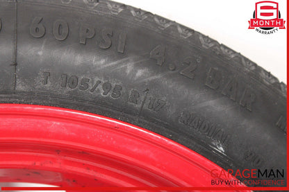 97-04 Porsche Boxster 986 Carrera 911 Spare Tire Wheel Rim Tire T105/95 R17 OEM