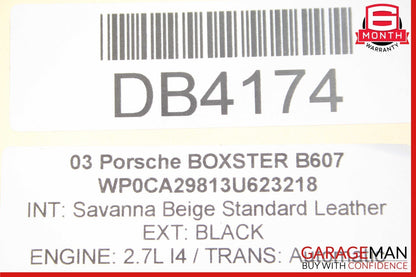 97-04 Porsche Boxster 986 Front Dash Instrument Panel Cover Assy Savanna Beige