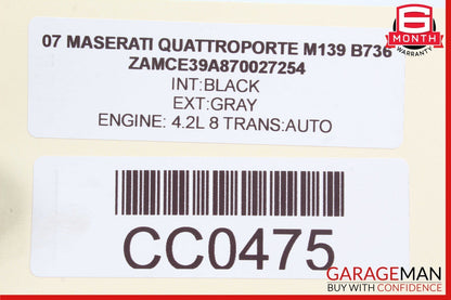 03-13 Maserati Quattroporte S M139 Park Parking Sensor Wires Harness Assy