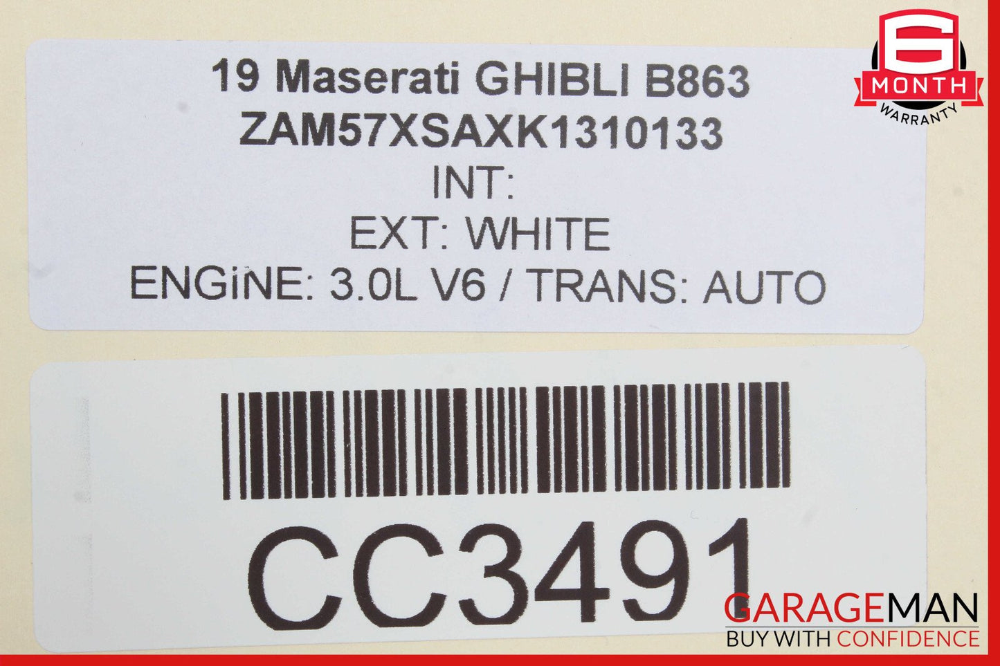 14-22 Maserati Ghibli M157 Rear Right Side Interior Door Panel OEM