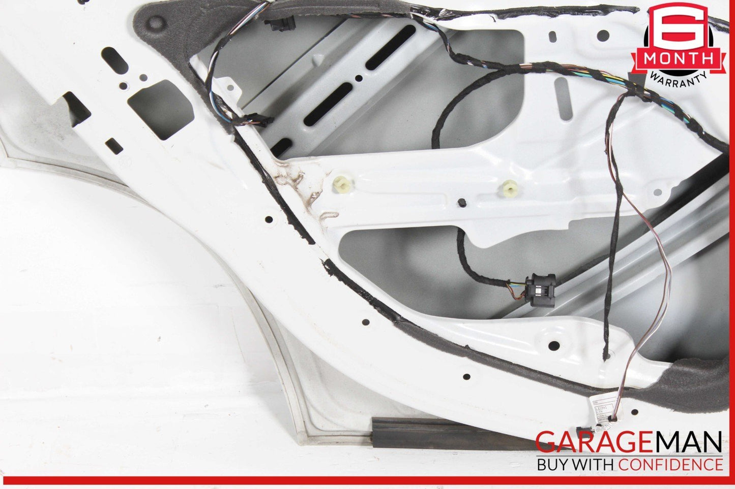 12-15 BMW X1 Rear Left Driver Side Door Shell White OEM