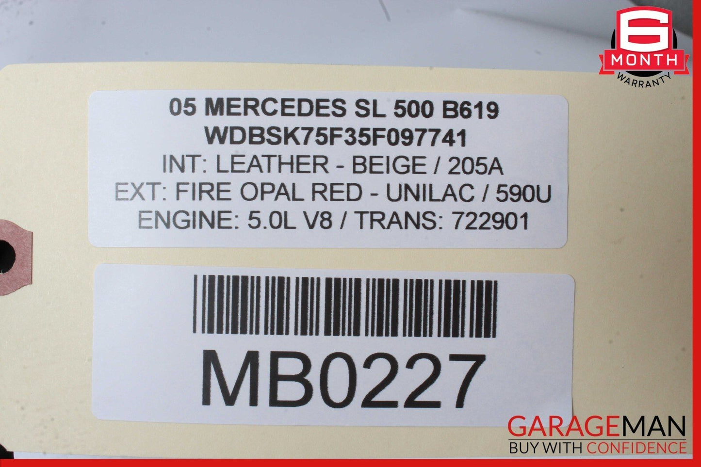 03-12 Mercedes R230 SL500 SL55 AMG Front Left Side Under Seat Control Module OEM