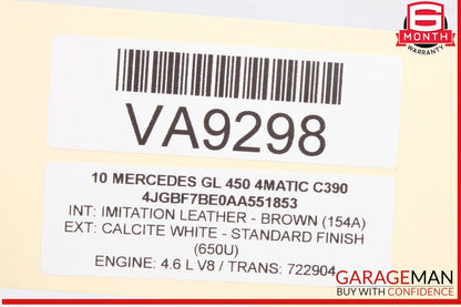 03-12 Mercedes X164 GL450 ML350 R350 Front Left Driver Side Seat Control Module