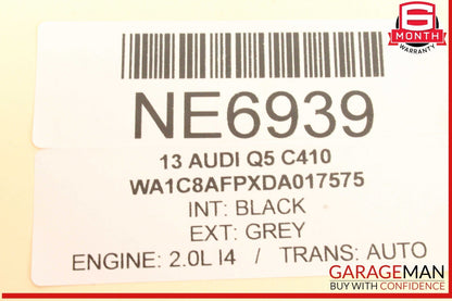 08-18 Audi Q5 SQ5 S4 A4 A5 Right Passenger Side Exterior Door Handle Gray OEM