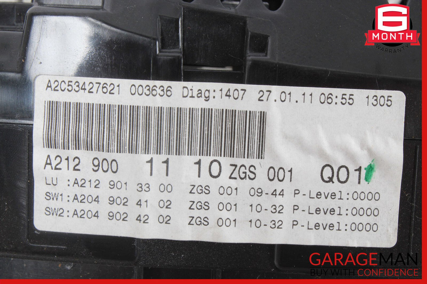 10-16 Mercedes W212 E350 E500 Speedometer Odometer Instrument Cluster Gauge OEM