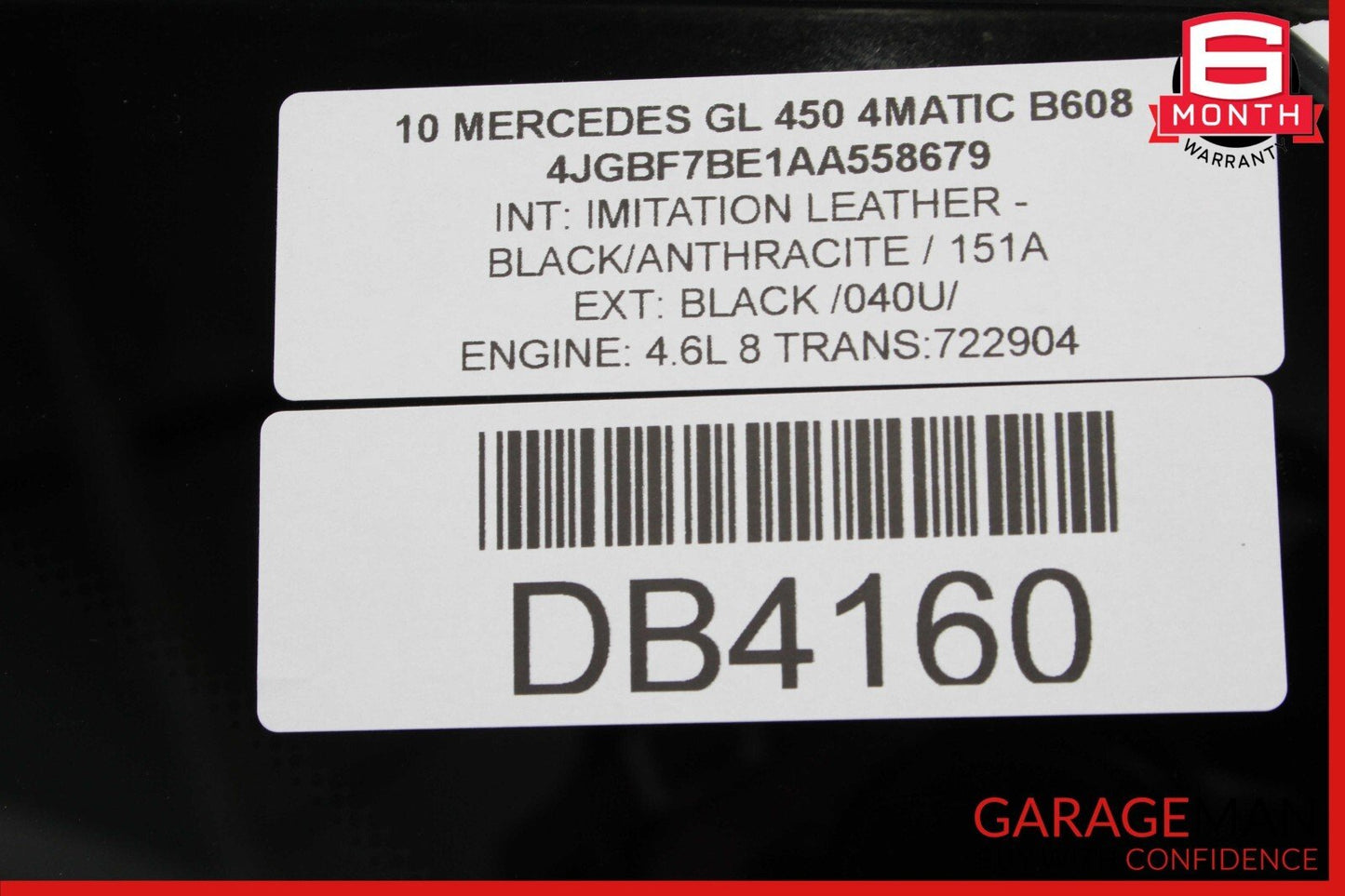 07-12 Mercedes X164 GL320 GL450 Quarter Window Glass Rear Left Driver Side OEM