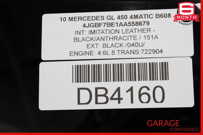 07-12 Mercedes X164 GL320 GL450 Quarter Window Glass Rear Left Driver Side OEM