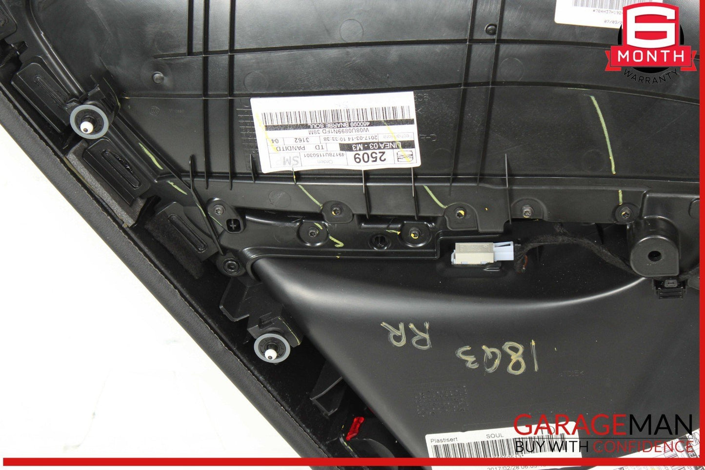 15-18 Audi Q3 Rear Right Passenger Side Interior Door Panel Trim Cover OEM