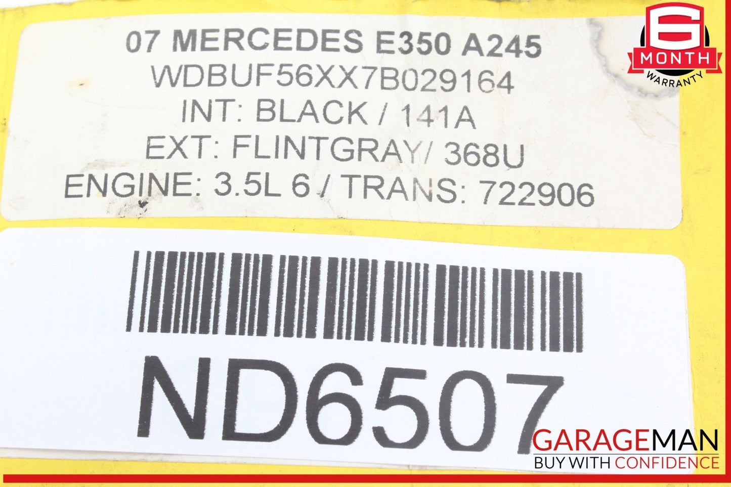 07-09 Mercedes W211 E350 E320 Front Right Side Door Rear View Mirror OEM