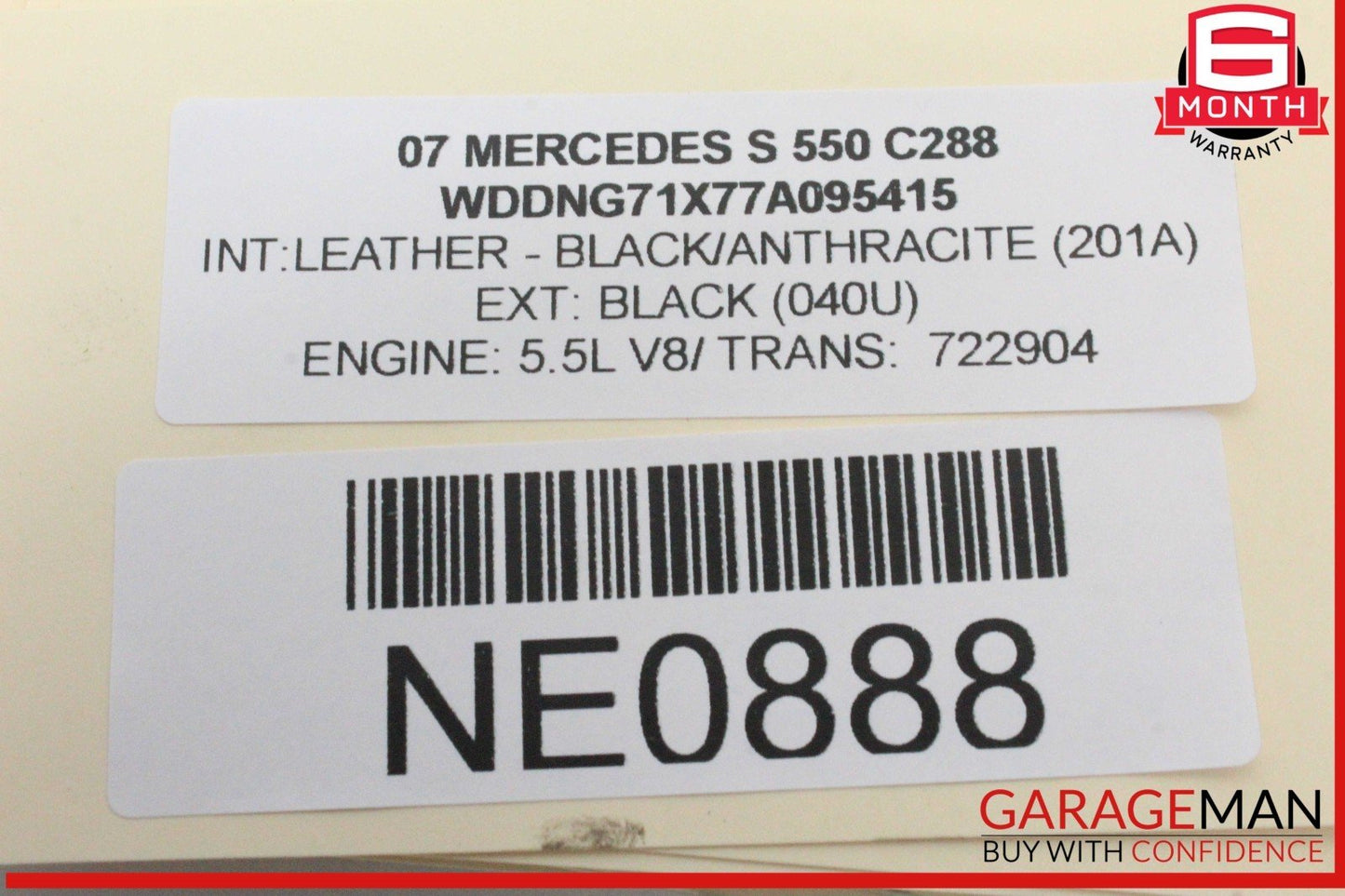 07-13 Mercedes W221 S550 S400 S600 Rear Left or Right Side Window Control Switch