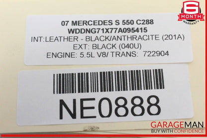 07-13 Mercedes W221 S550 S400 S600 Rear Left or Right Side Window Control Switch