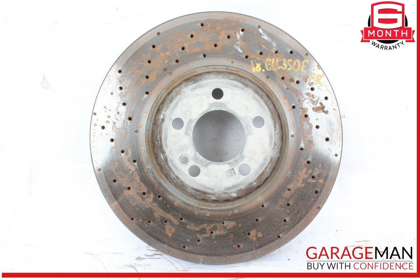18-20 Mercedes X253 GLC350e Front Left and Right Side Brake Disc Rotor Set of 2