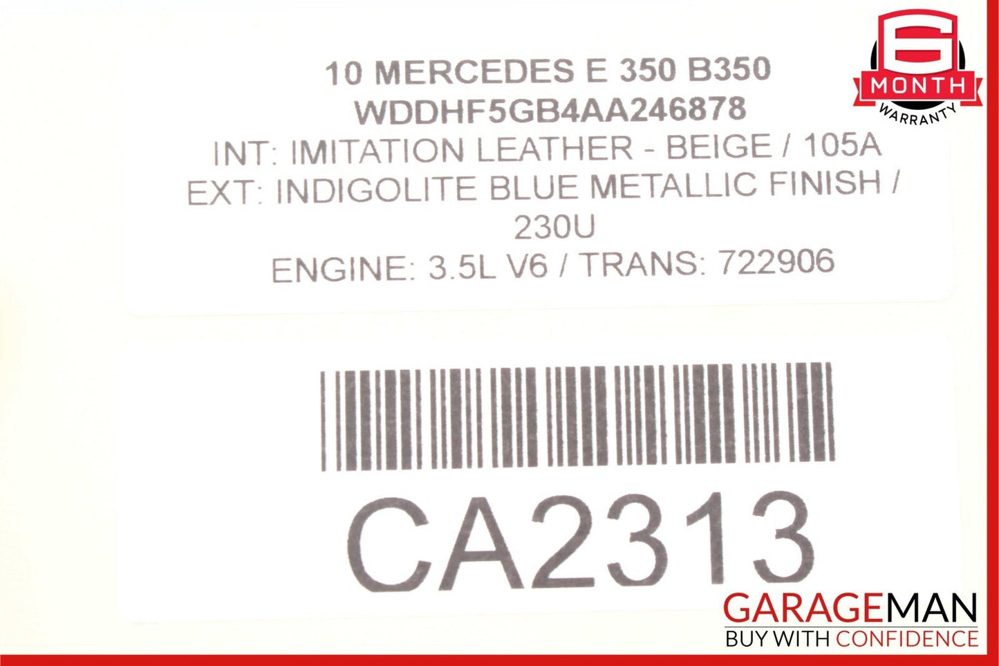 10-18 Mercedes W212 E550 CLS550 Front Left Side Seat Airbag Air Bag OEM