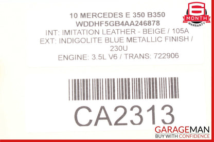 10-18 Mercedes W212 E550 CLS550 Front Left Side Seat Airbag Air Bag OEM