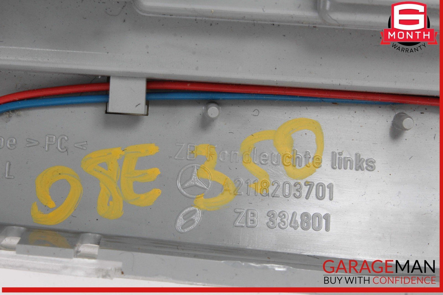 07-09 Mercedes W211 E350 E550 Rear Left Driver Side Overhead Lamp OEM