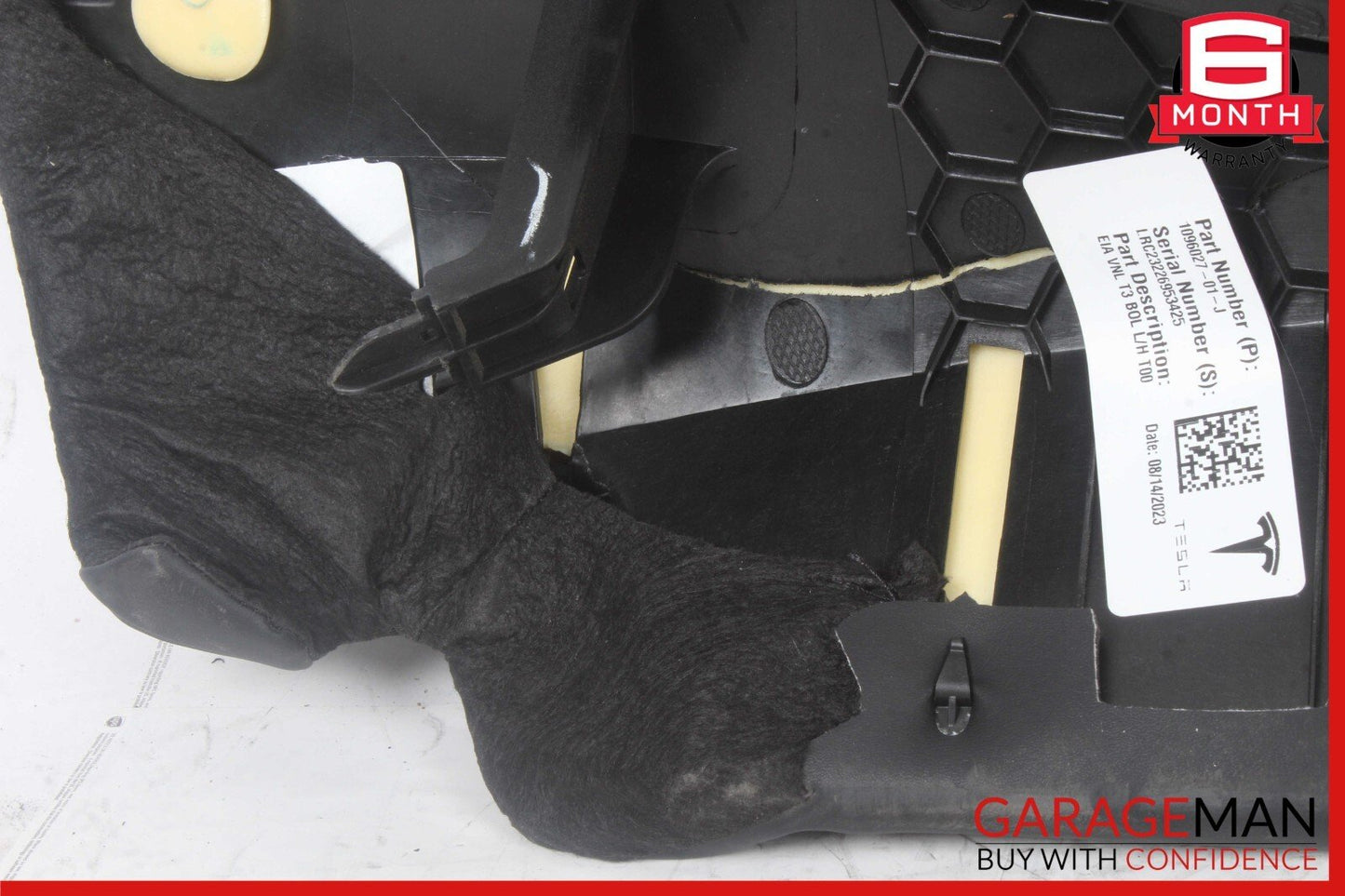 17-23 Tesla Model 3 Rear Right Passenger Seat Bolster Black 1096027-01-J OEM