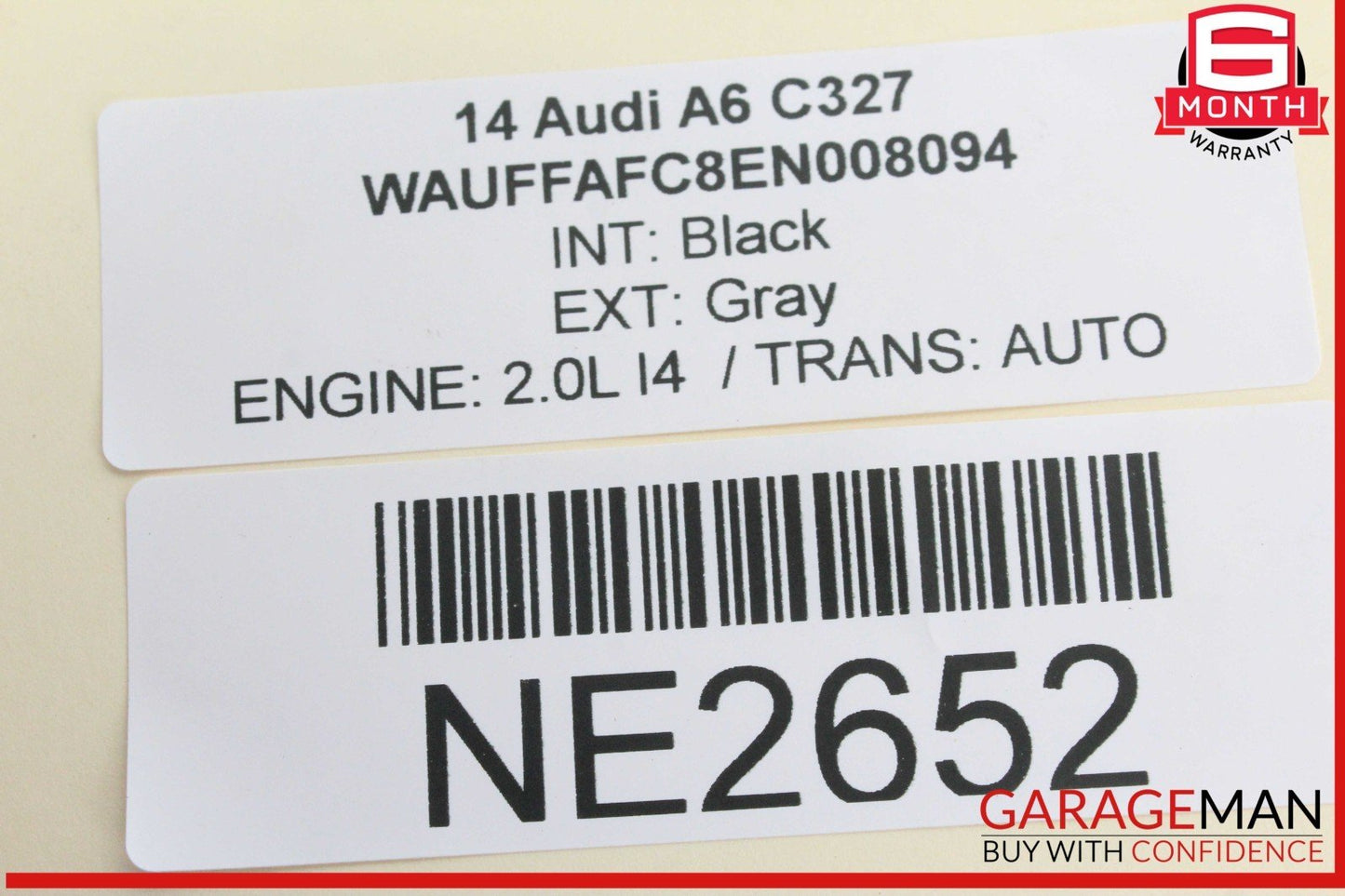 12-18 Audi A6 A7 Front Left Driver Side Exterior Door Handle Gray 4H1837885 OEM