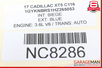 17-20 Cadillac XT5 Front Center Upper Reading Dome Light Lamp 22809886 OEM