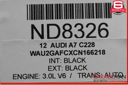 12-18 Audi A7 S7 RS7 Front Right Passenger Side Fender Shell Panel Black OEM