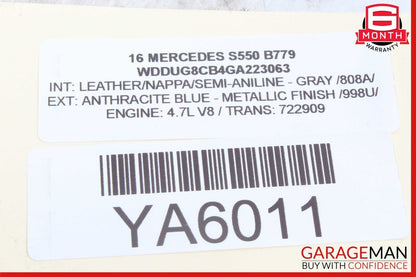 14-17 Mercedes W222 S550 S63 AMG Brake Booster Master Cylinder 2224300330 OEM