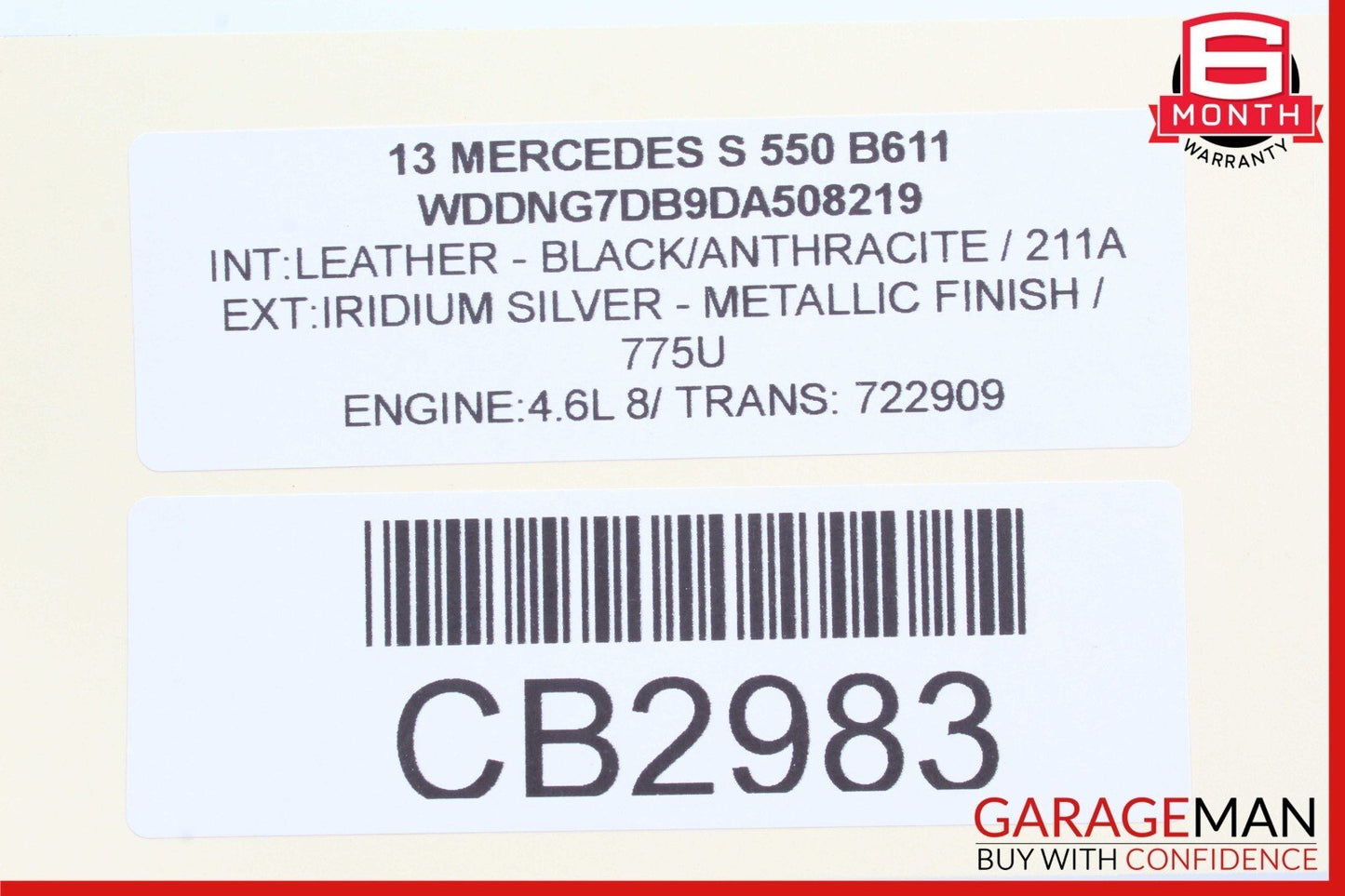 11-14 Mercedes W221 S500 S550 4.7L Left Side Turbocharger Turbo Charger Manifold