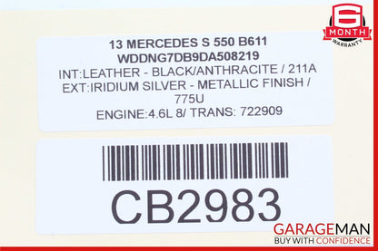 11-14 Mercedes W221 S500 S550 4.7L Left Side Turbocharger Turbo Charger Manifold