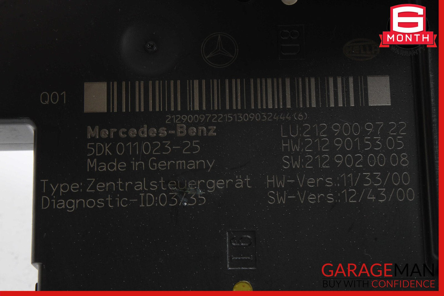 10-18 Mercedes W212 E350 Rear Fuse Relay Box SAM Signal Acquisition Assembly OEM