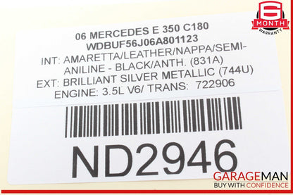 03-12 Mercedes W211 E350 GL450 GL500 CLS550 Front Right Seat Control Module Unit