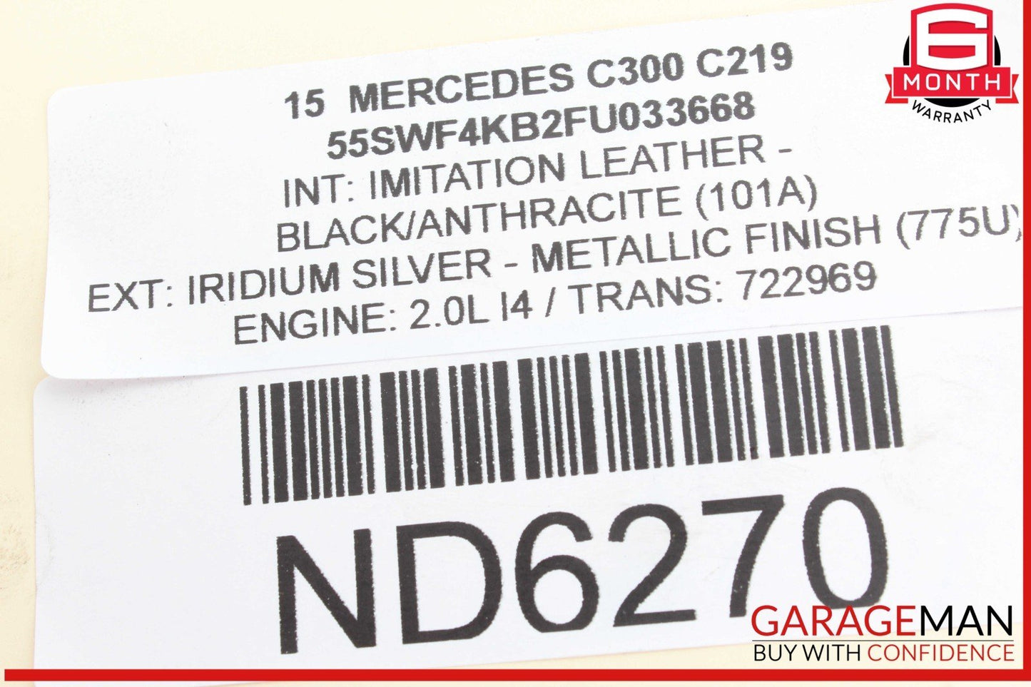 15-18 Mercedes W205 C300 GLC300 M274 Engine Starter Motor 2749061600 OEM