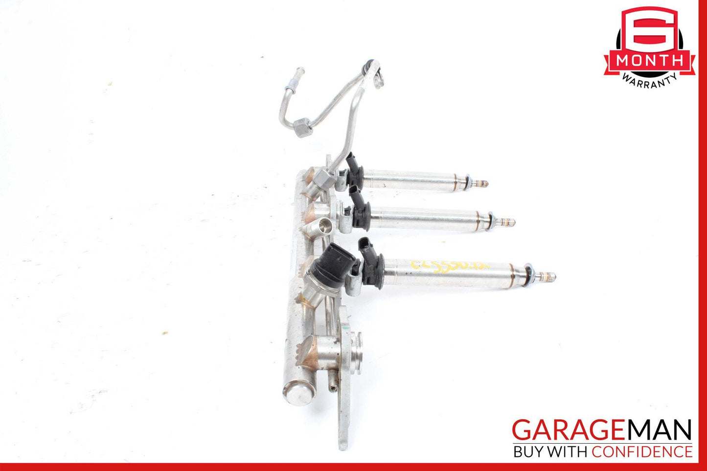 11-19 Mercedes W218 CLS550 E550 Right Fuel Injection Rail Line w/ Injectors OEM
