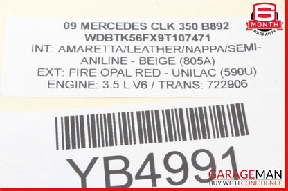 01-09 Mercedes W209 CLK350 CLK500 Door Sound Audio Speaker 2038205102 OEM