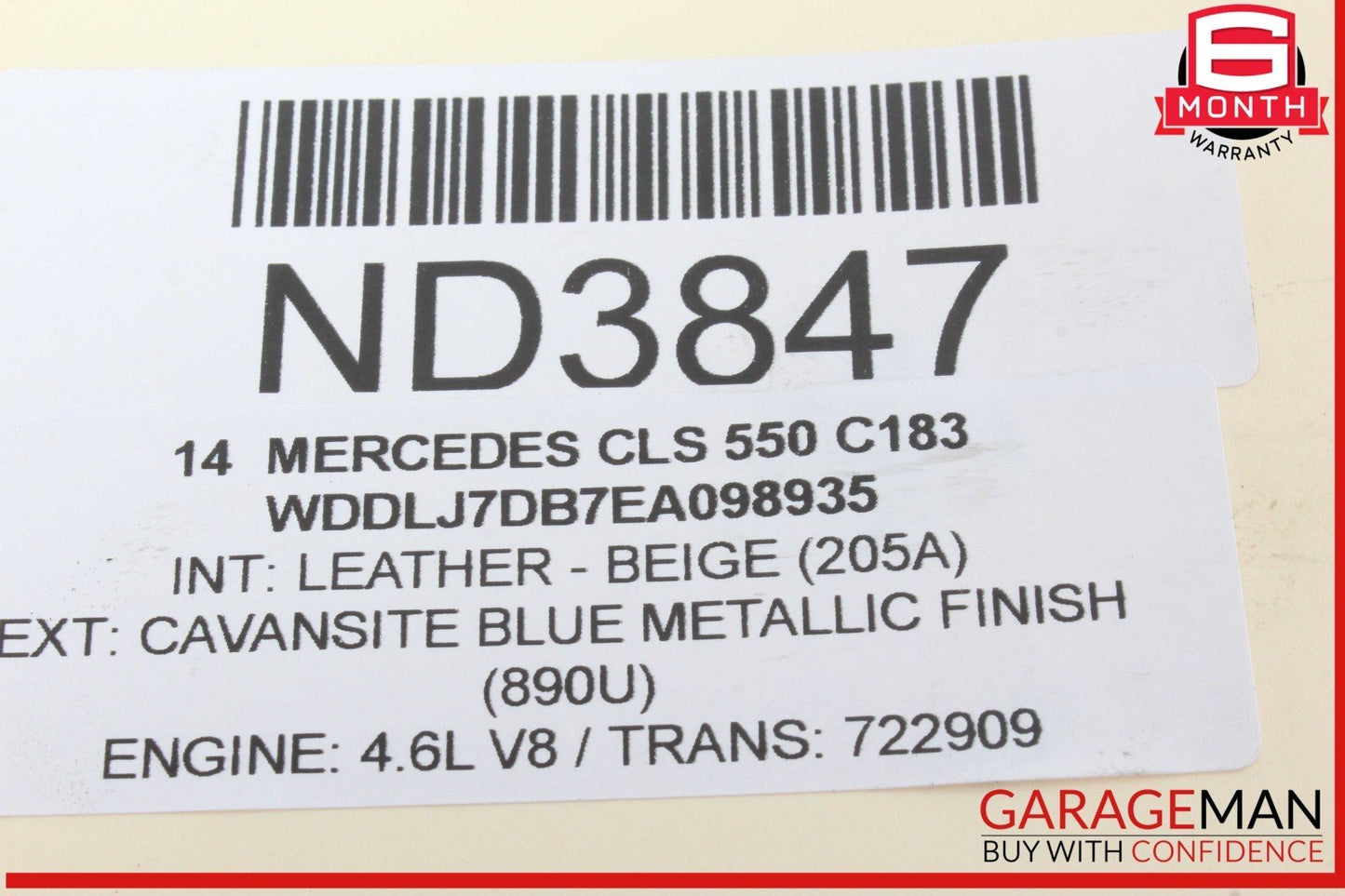 11-20 Mercedes W218 CLS550 E550 M278 Left Side Air Intake Hose Duct Pipe OEM